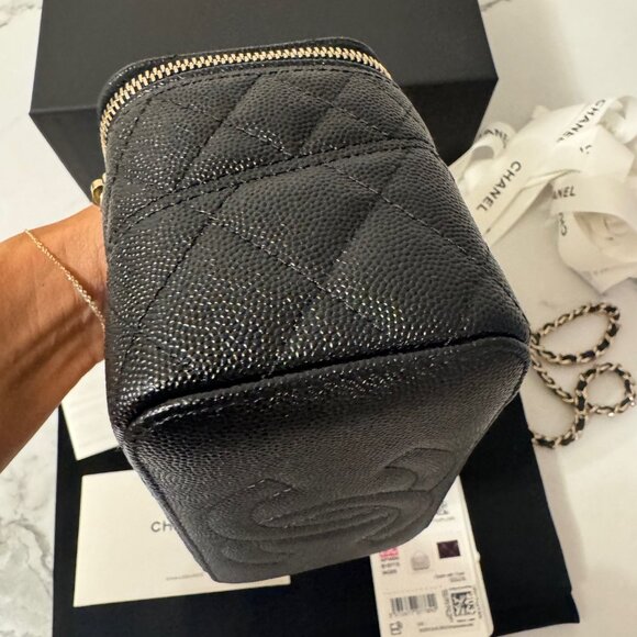 Authentic Chanel 25C Caviar Vanity with Chain NIB - Picture 5 of 13